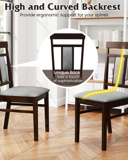 Giantex Wooden Dining Chairs Set for Dining Room Living Room