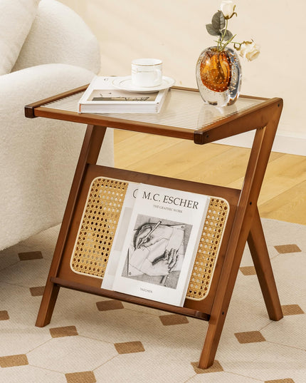 Giantex Rattan Side Table