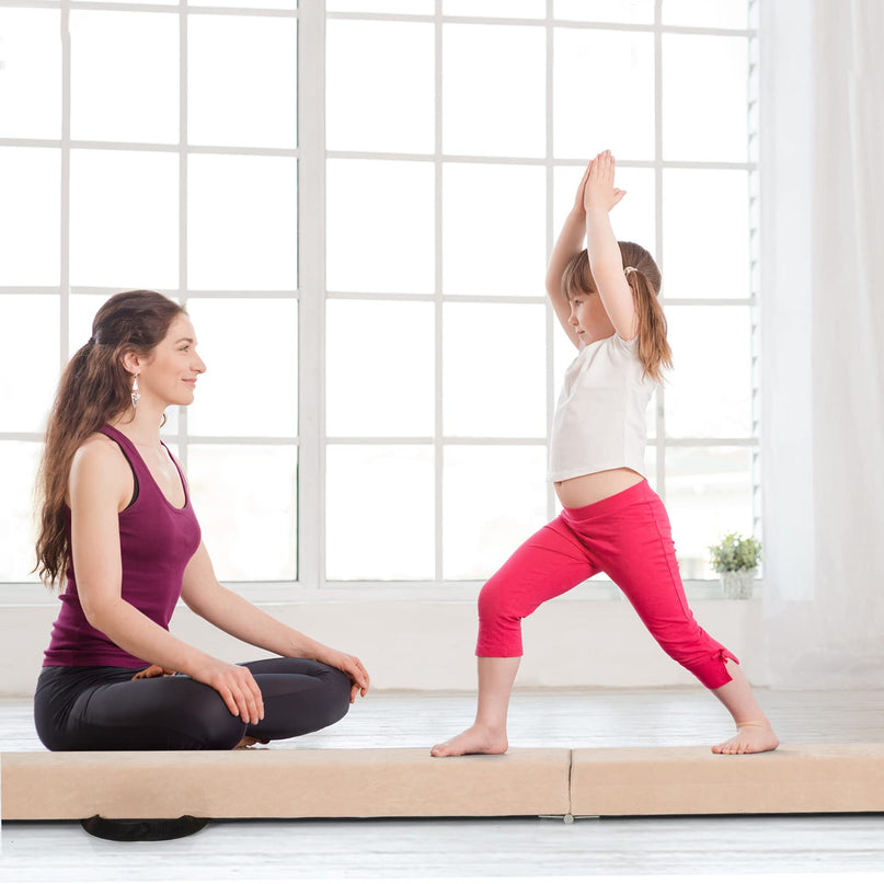 Giantex 7FT Folding Floor Balance Beam for Girls