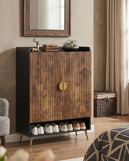 Giantex 7-Tier Wooden Shoe Storage Cabinet w/Door