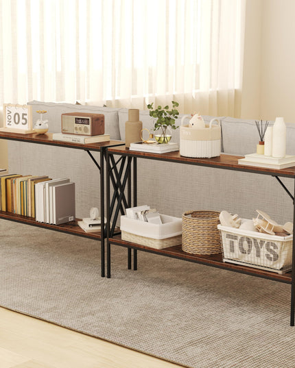 Giantex Narrow Entryway Table with Storage Shelf