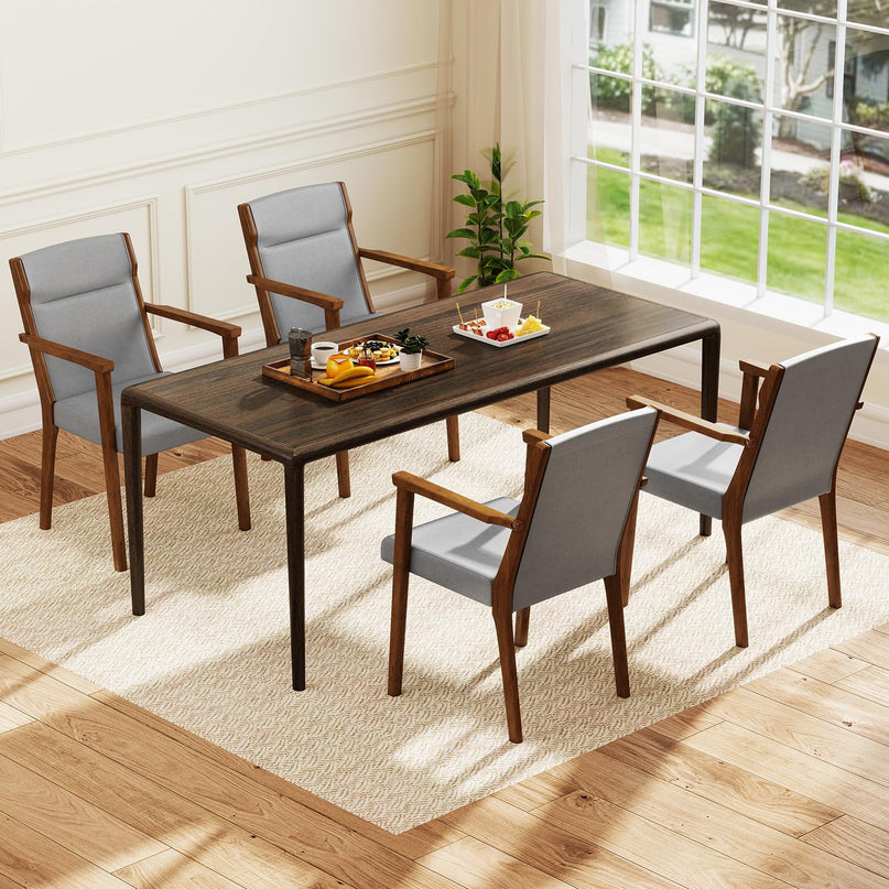 Giantex Mid Century Modern Accent Chair with High Back Headrest & Soft Cushion