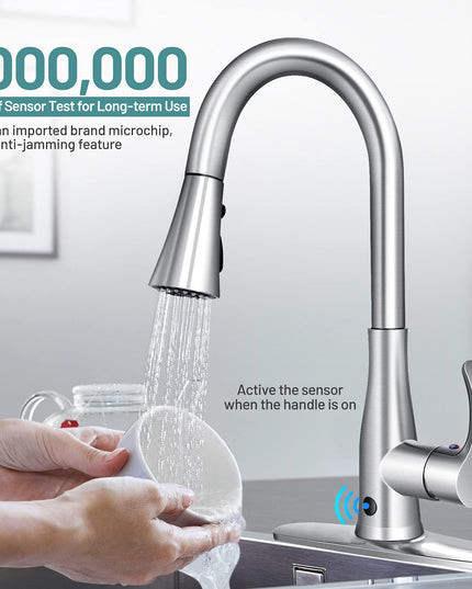 Giantex 304 Stainless Steel Touchless Kitchen Faucet