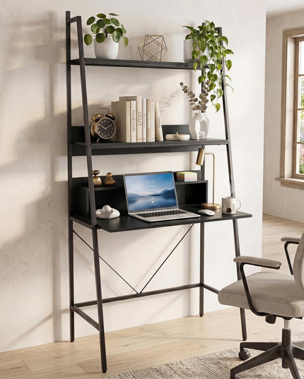 Giantex 3-Tier Ladder Computer Desk for Small Spaces