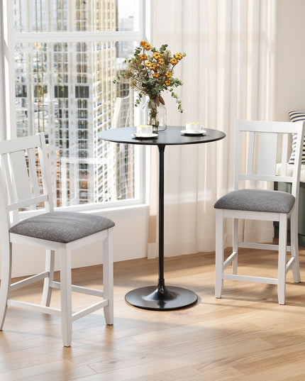 Giantex 24 Inch Modern Counter Height Stools with Footrest