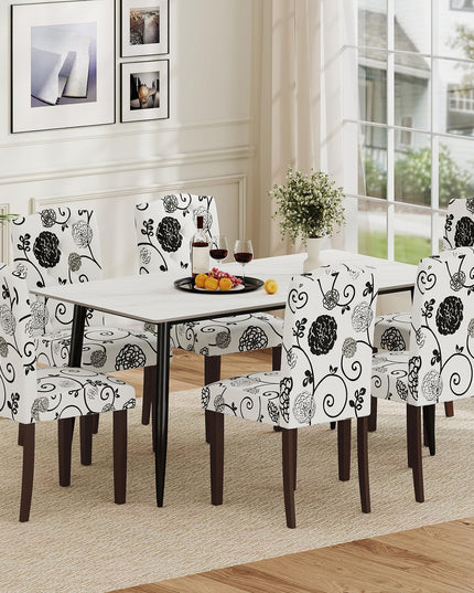 Giantex Tufted Dining Chairs Set of 2/4 Upholstered Kitchen Chair（18" x 22.5" x 37"）