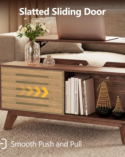 GIANTEX 35.5" Lift Top Coffee Table with Storage for Living Room