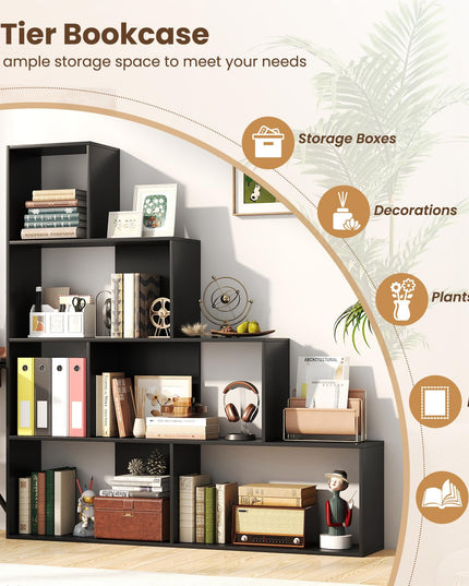 Giantex 6 Cube Geometric Bookshelf with Cubes for Living Room