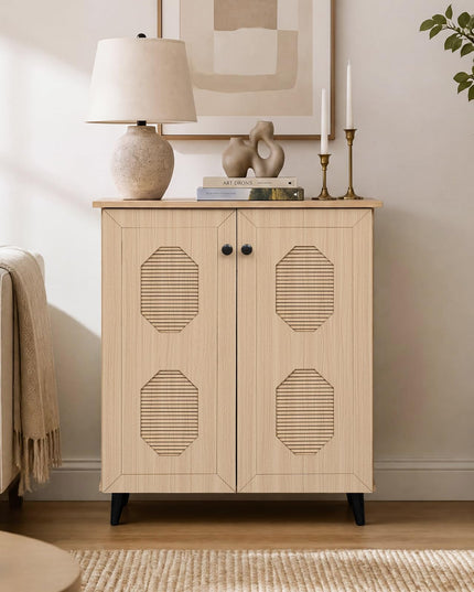 GIANTEX Geometric Shoe Cabinet with 2/3 Doors for Entryway