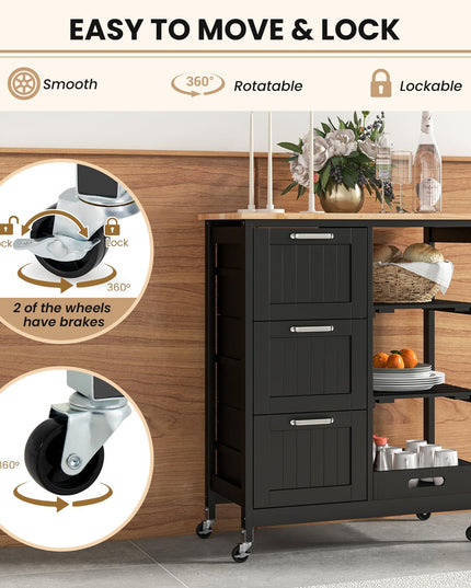 Giantex Kitchen Island Cart on Wheels