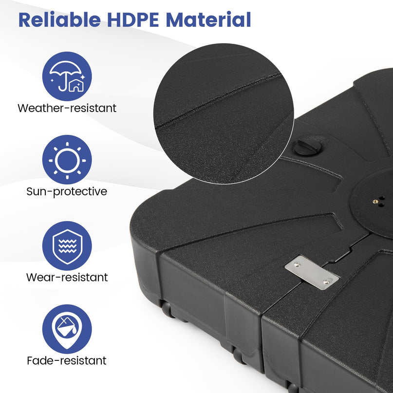 Giantex 285 lbs Cantilever Umbrella Base for 8–10 ft Umbrellas