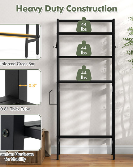 Giantex Over The Toilet Storage Shelf - 3-Tier Freestanding Above Toilet Rack