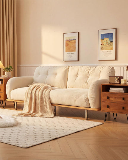 Table de chevet Giantex avec 2 tiroirs pour chambre à coucher et bureau