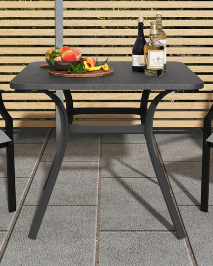 Giantex Patio Dining Table, 32”x32”x29” Outdoor Table
