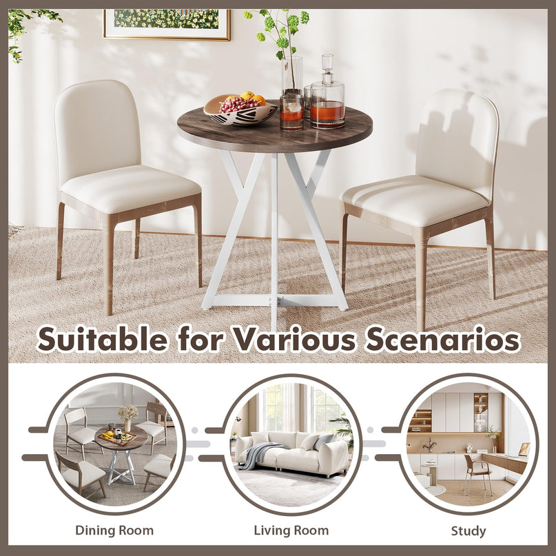 Giantex 31.5" Small Round Dining Table for 2-4 | Load 220Lbs