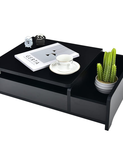 Countertop Vanity with Flip Top Mirror, 24inch Tabletop Laptop Desk with 2 Compartments Organizer
