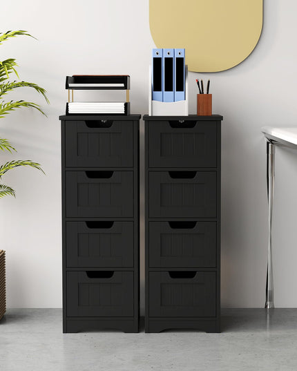 Giantex Bathroom Storage Cabinet w/ 4 Drawers