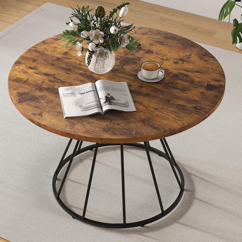 Table de cuisine de ferme Giantex 47" avec cadre métallique robuste