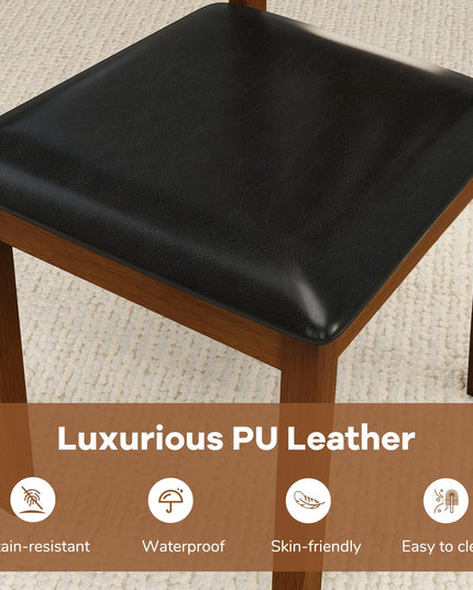 Giantex Wooden Dining Chairs Set for Dining Living Room