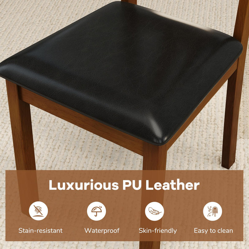Giantex Wooden Dining Chairs Set for Dining Living Room