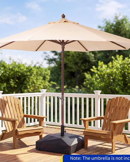 Giantex Fillable Patio Umbrella Base with 4 Wheels