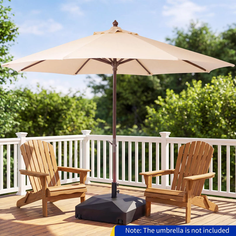 Giantex Fillable Patio Umbrella Base with 4 Wheels