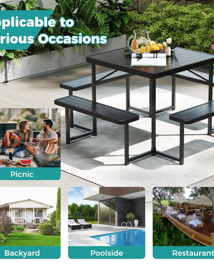 Giantex Picnic Table Bench Set for 4-8 People
