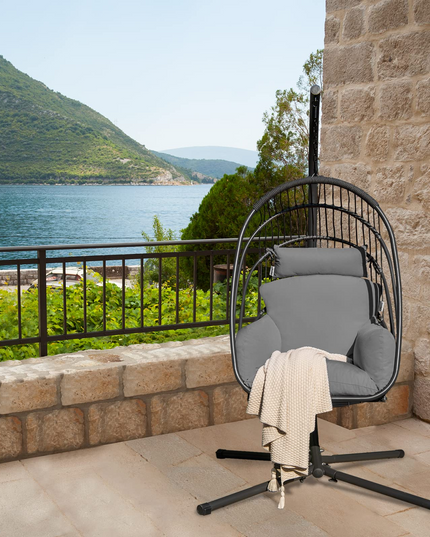 Giantex Egg Chair Hammock Stand - Hanging Swing with Stand