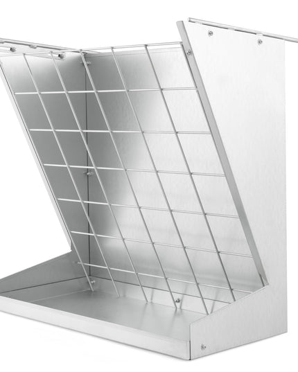 Giantex Hay Feeder for Goats - 28'' Hanging Hay Rack with Grain Feeder