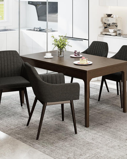 Giantex Upholstered Dining Chairs Set of 2/4 for Living Room