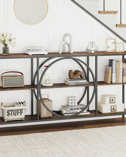Giantex Narrow Long Console Table 3-Tier Entryway Table