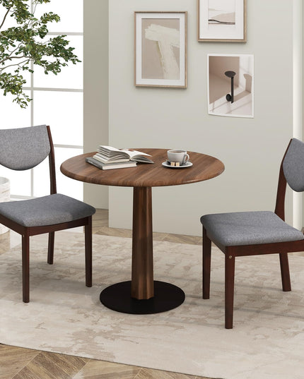 Giantex Wood Dining Chair, Wooden Kitchen Chairs with Rubber Wood Frame