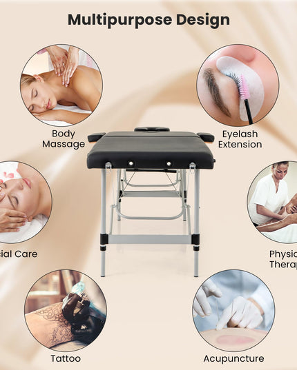 Giantex Massage Table, Portable Massage Bed with Carrying Bag