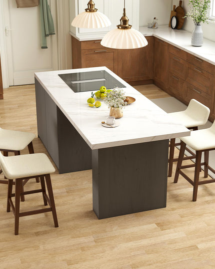 Giantex 24" Bar Stools Set of 2/4 with Low Back for Kitchen Island