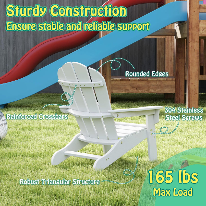 Giantex – Lot de 2 chaises Adirondack pour adultes et enfants