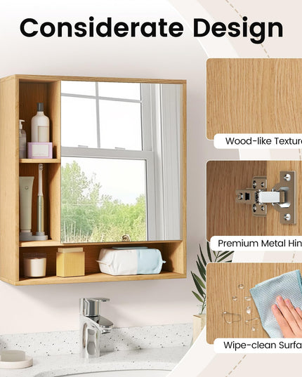 Giantex Bathroom Medicine Cabinet with Mirror