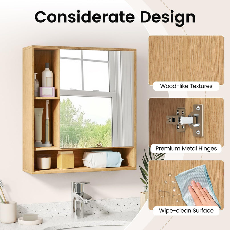 Giantex Bathroom Medicine Cabinet with Mirror