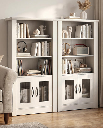 GIANTEX 48.5" Tall Modern Bookshelf with Cabinet