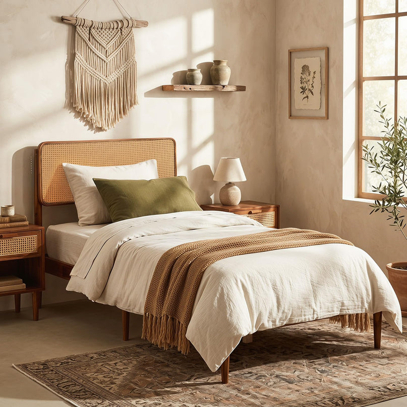 Giantex Wooden Bed Frame Twin/Full/Queen Size