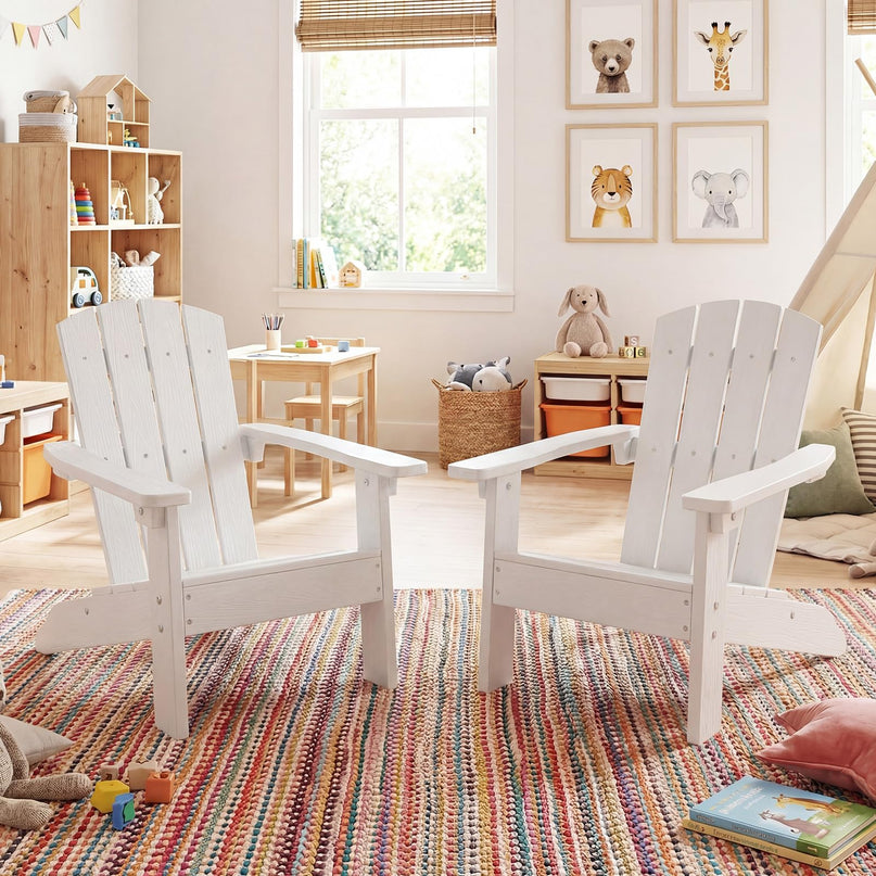 Giantex HIPS Kids Adirondack Chair - All-Weather Lawn Toddler Chair with Ergonomic Design
