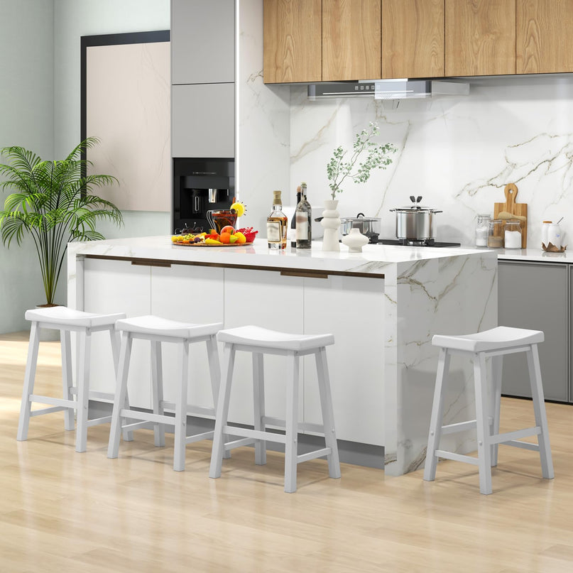Giantex 24" Bar Stools Set of 2/4 for Kitchen Island