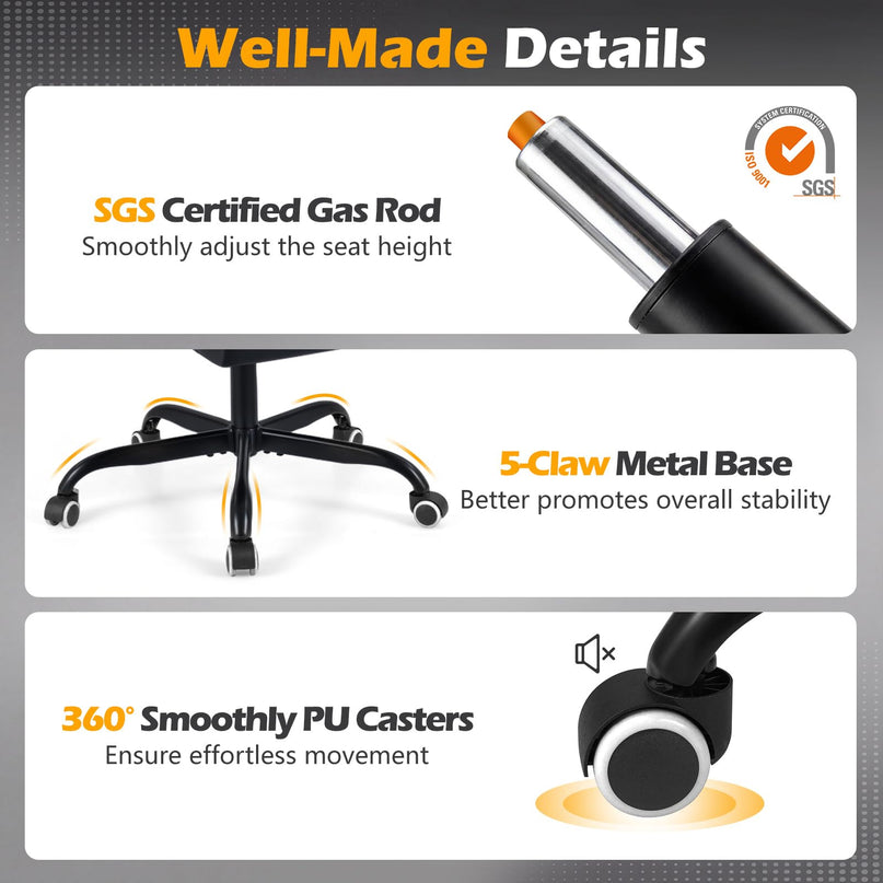 Giantex Gaming Chair | Height Adjustable Computer Desk Chair with Headrest