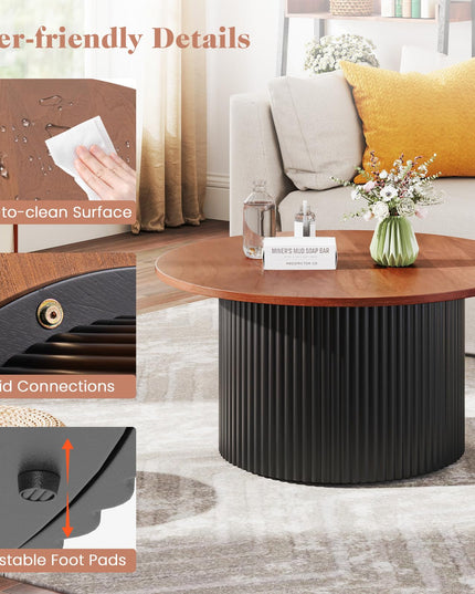 Giantex Round Coffee Table