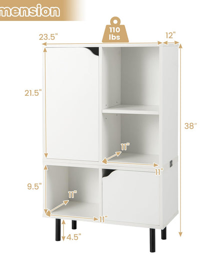 Giantex 5 Cube Stackable Bookcase
