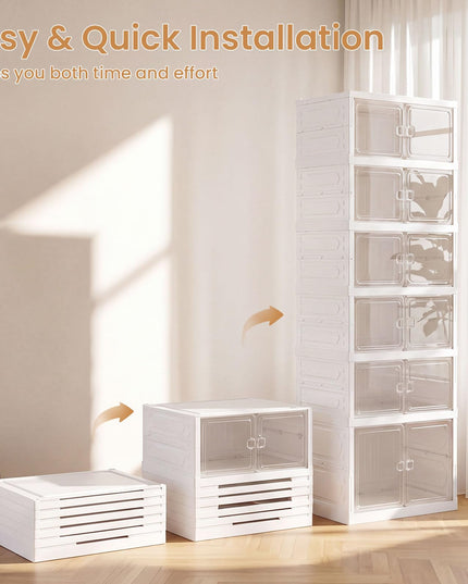 Giantex 6-Tier Foldable Shoe Rack Organizer