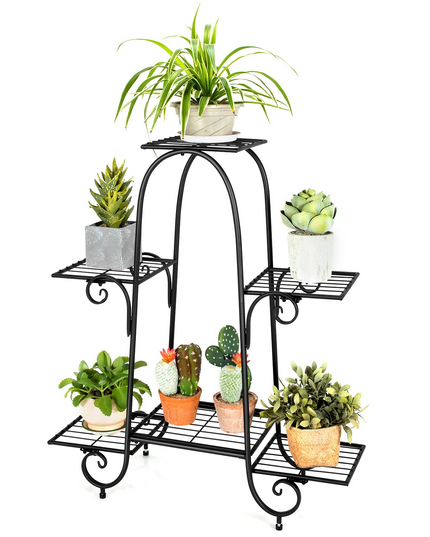 6  Tiers Metal Plant Stand Flower Pots Holder