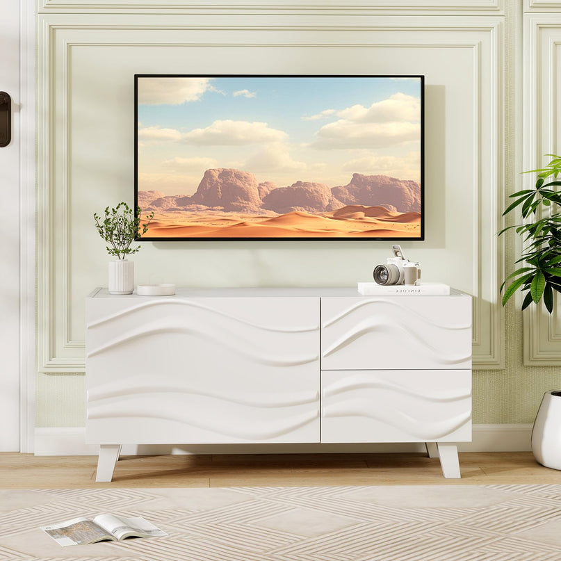 Giantex White TV Stand for TVs up to 44"