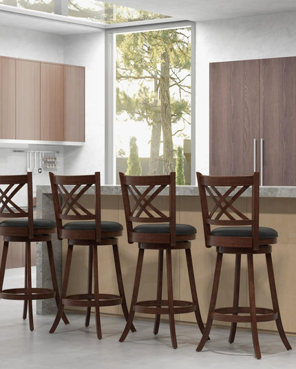 360° Swivel Barstools Set of 2 - Giantex