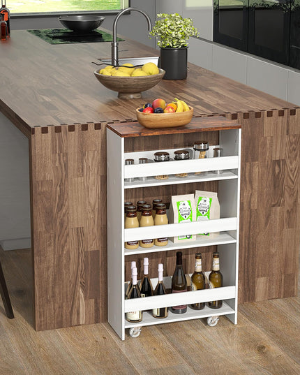 Giantex 4 Tier Rolling Slim Storage Cart