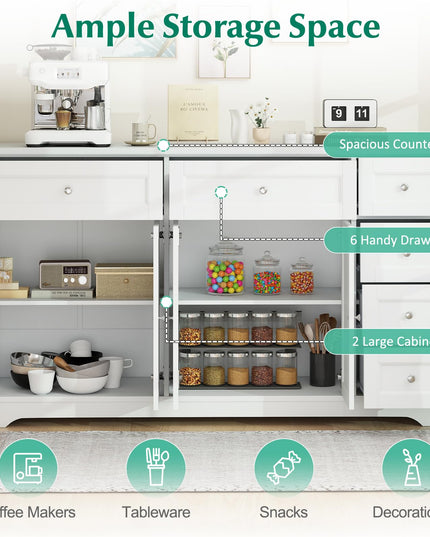 Giantex Large Buffet Cabinet with Storage for Living Room